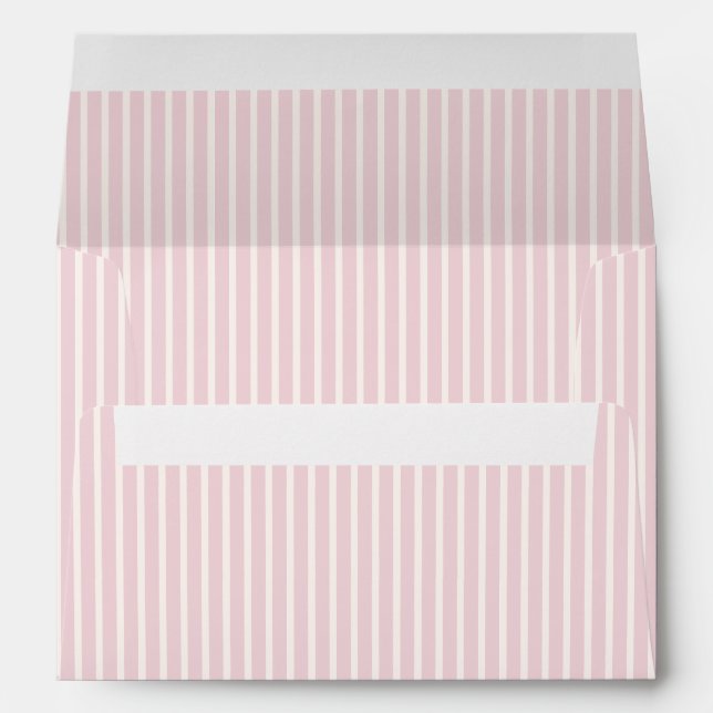 Spring Refined Stripes | Soft Blush  Envelope (Back (Bottom))