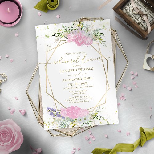 Spring Rehearsal Dinner Invitation Wildflower