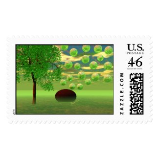 Spring Renewal – Lemon & Lime Life Force Postage Stamp