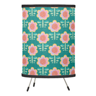 Spring Retro Flower Tripod Lamp