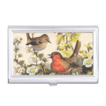Spring Robin Birds Red Birding Business Card Case