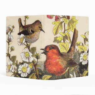 Spring Robin Birds Red Birding Mini Binder