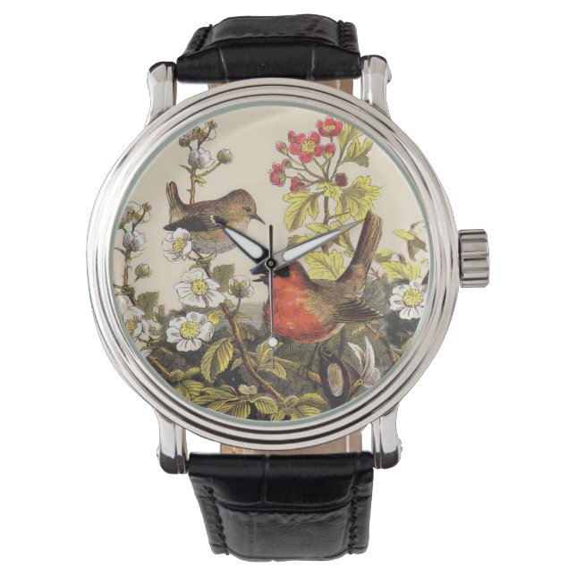 Spring Robin Birds Red Birding Watch (Front)