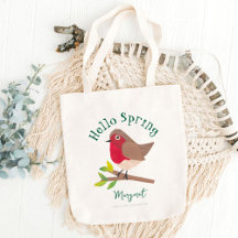 Spring Robin Cute Personalized Cottagecore