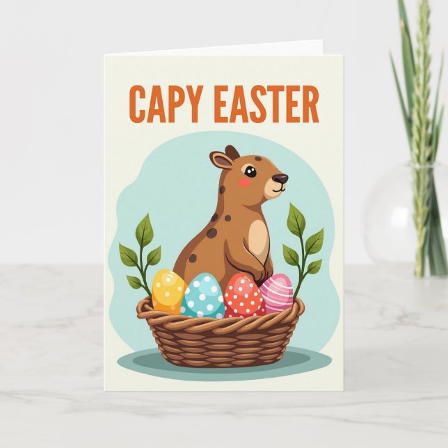 Spring Rodent Festive Eggs Card (Front)