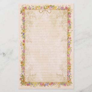 Spring Romance - Peach Stationery