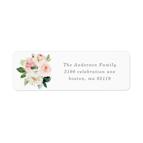 Spring Romance Return Address Label