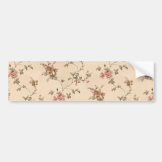 spring romance victorian rose pattern bumper sticker