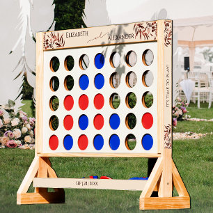 Spring Rose Gold Foil Wildflower Wedding Fast Four