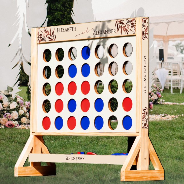 Spring Rose Gold Foil Wildflower Wedding Fast Four (Creator Uploaded)