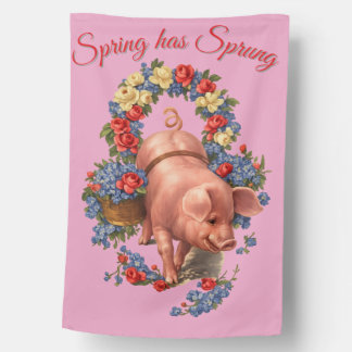Spring Rose House Flag
