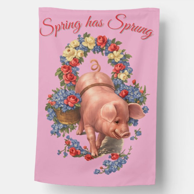 Spring Rose House Flag (Front)