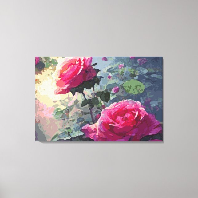 Spring Roses - Wrapped Canvas Print (Front)