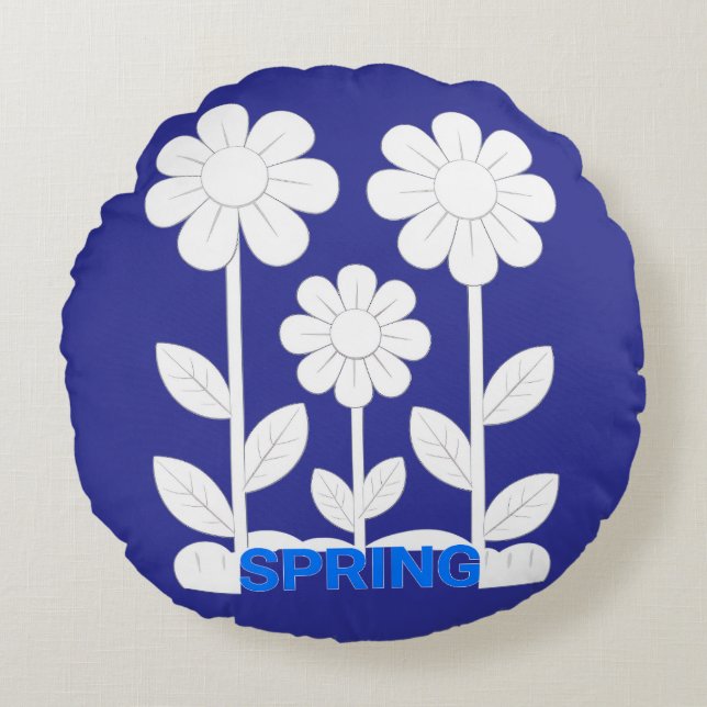 Spring  round pillow (Front)