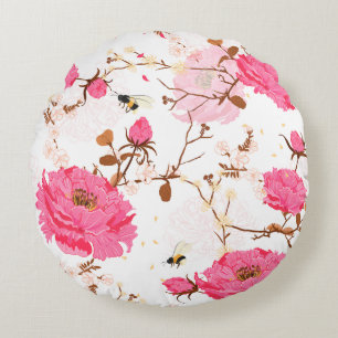 spring round pillow