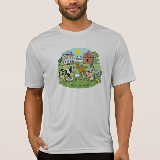 Spring Run the Farm Tech Shirt (Front)