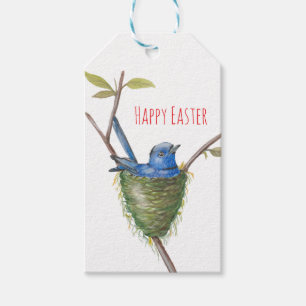 Spring’s Charm: Adorable Bird in a Nest Gift Tags