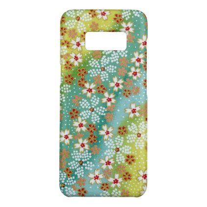 Spring Sakura Cherry Blossom Blue Yellow Origami Case-Mate Samsung Galaxy S8 Case