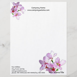 Spring Sakura/Pink Cherry Blossoms Letterhead