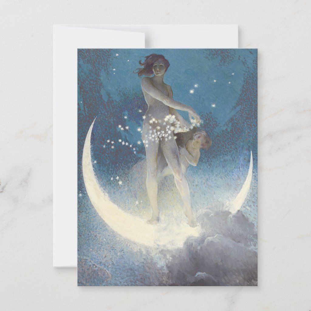 Spring Scattering Stars (1927) by Edwin Blashfield Postcard