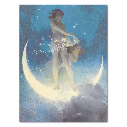 Spring Scattering Stars 1927 by Edwin Blashfield Tissue Paper