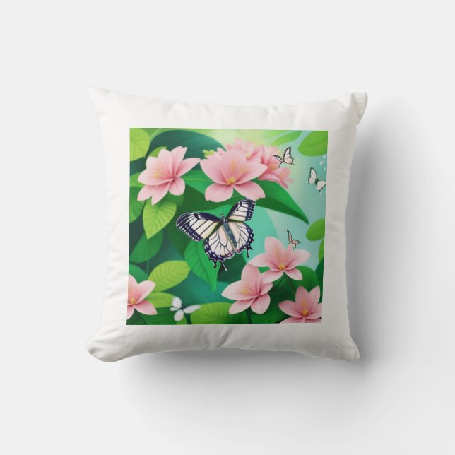 Spring Season Designer Throw Pillow (Front)