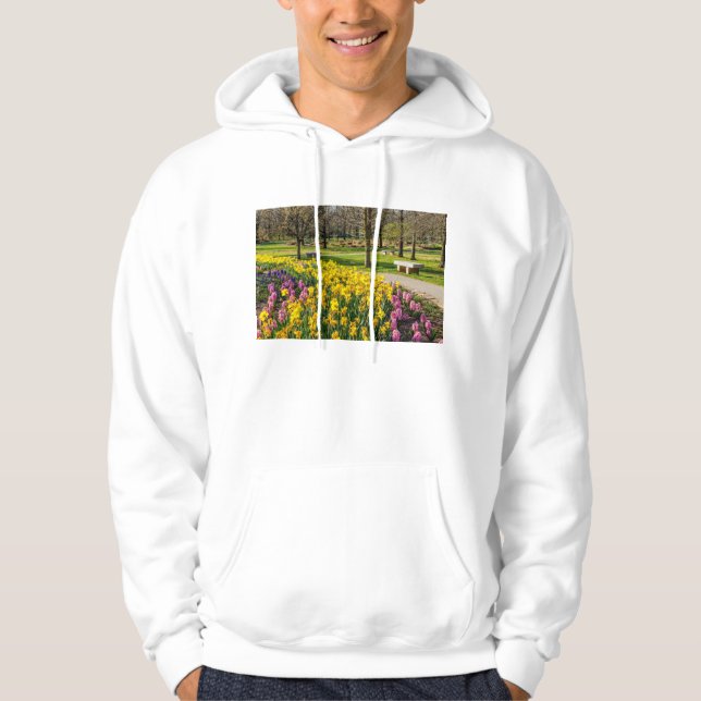 Spring Season Flower Garden Hoodie (Front)