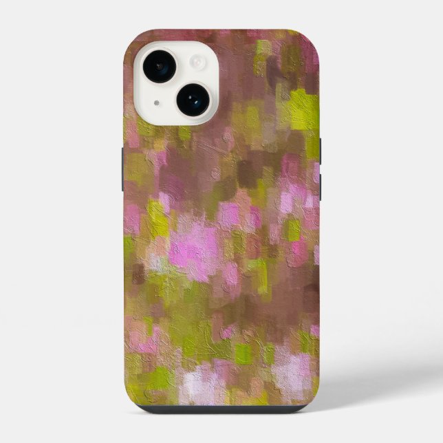 Spring Season Pinks Abstract Iphone Case (Back)