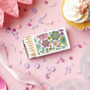 Spring Season Retro Flower Colors Seamless Pattern Matchboxes
