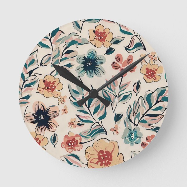 Spring Season Round Clock (Front)