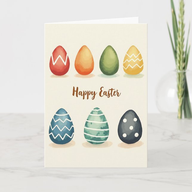 Spring Shapes Greeting Card (Front)