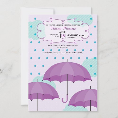 Spring Showers Bridal Shower Invitation