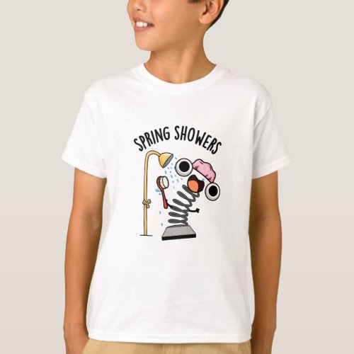 Spring Showers Funny Season Pun  T_Shirt