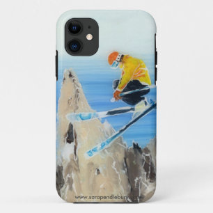 Spring Skiing at Flegere iPhone 11 Case