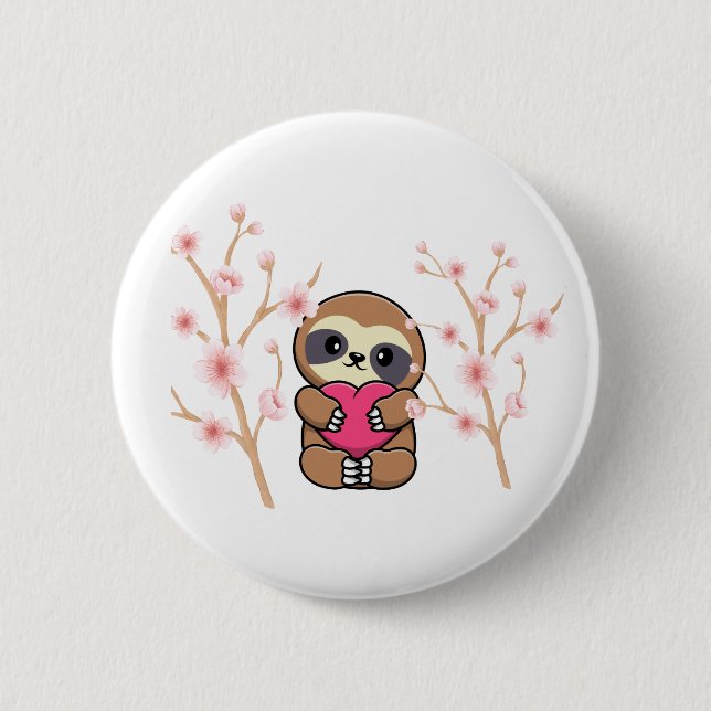 Spring sloth button (Front)