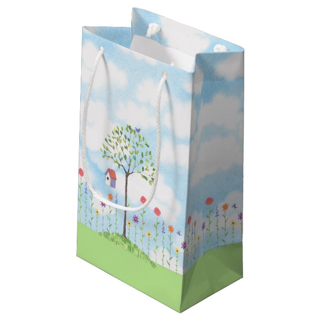 Spring Small Gift Bag (Back Angled)