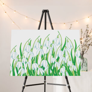 Spring Snowdrops Foam Board
