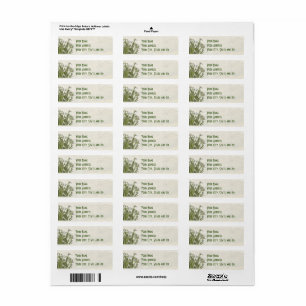 Spring Snowdrops Label