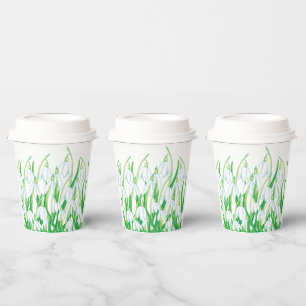 Spring Snowdrops  Paper Cups