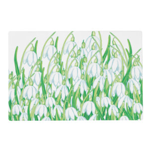 Spring Snowdrops Placemat