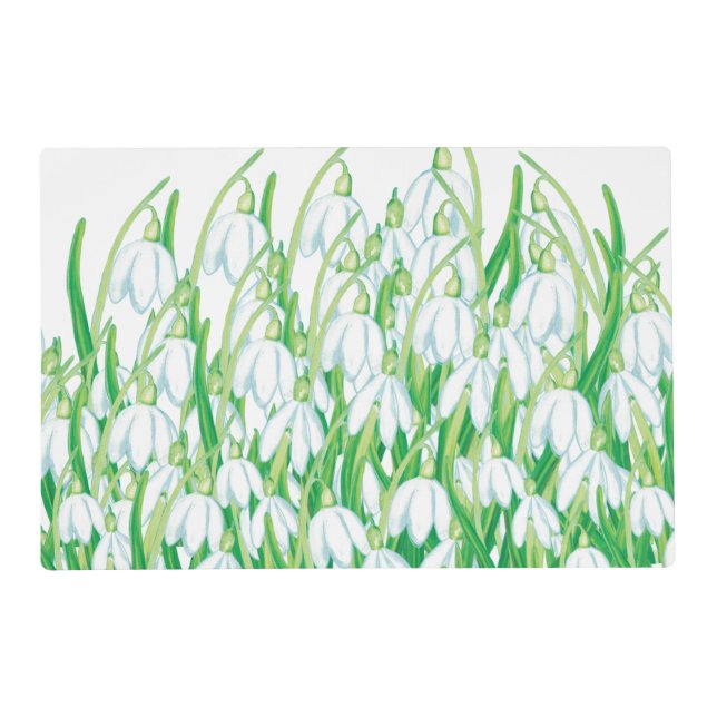 Spring Snowdrops  Placemat (Front)