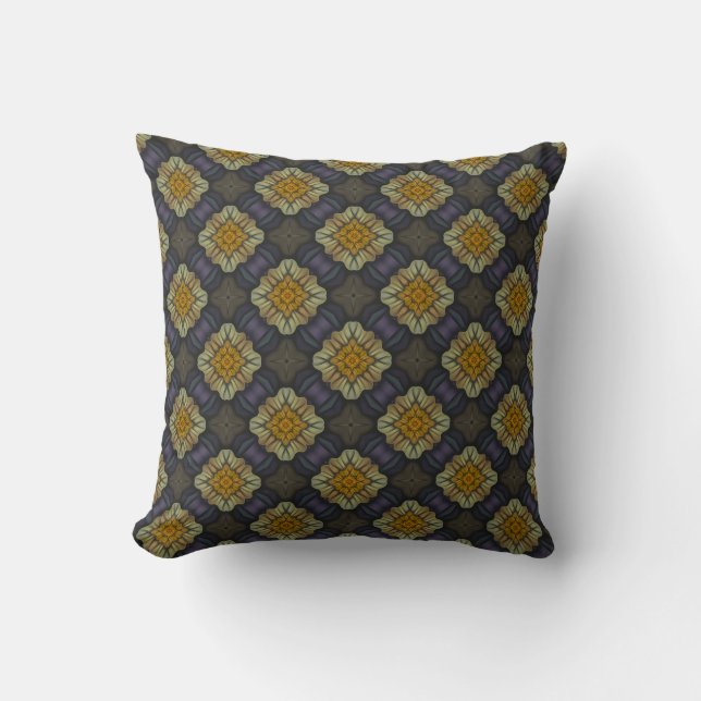 Spring Somewhere Pattern Throw Pillow (Front)