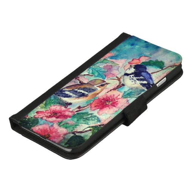 Spring Sparrows iPhone Wallet Case (Bottom)
