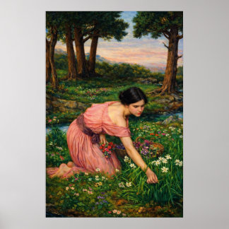 Spring Spreads One Green Lap of Flowers Poster