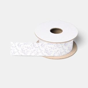 Spring Sprigs Dusty Lavender - Neutral Satin Ribbon