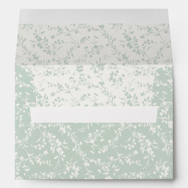 Spring Sprigs Neutral - Muted Sage Envelope (Back (Bottom))