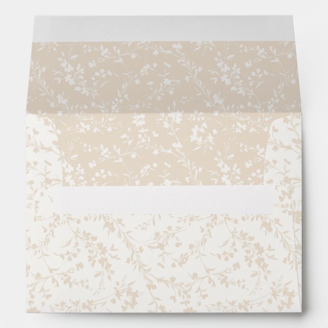 Spring Sprigs Soft Linen - Neutral Envelope (Back (Bottom))