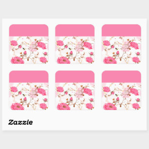 spring square sticker