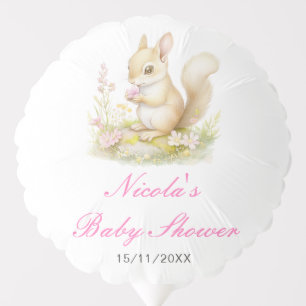 Spring Squirrel Baby Shower Balloon