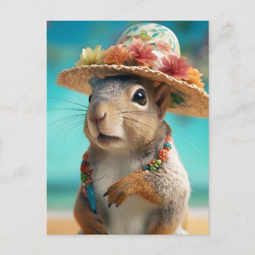 Spring Squirrel Postcard